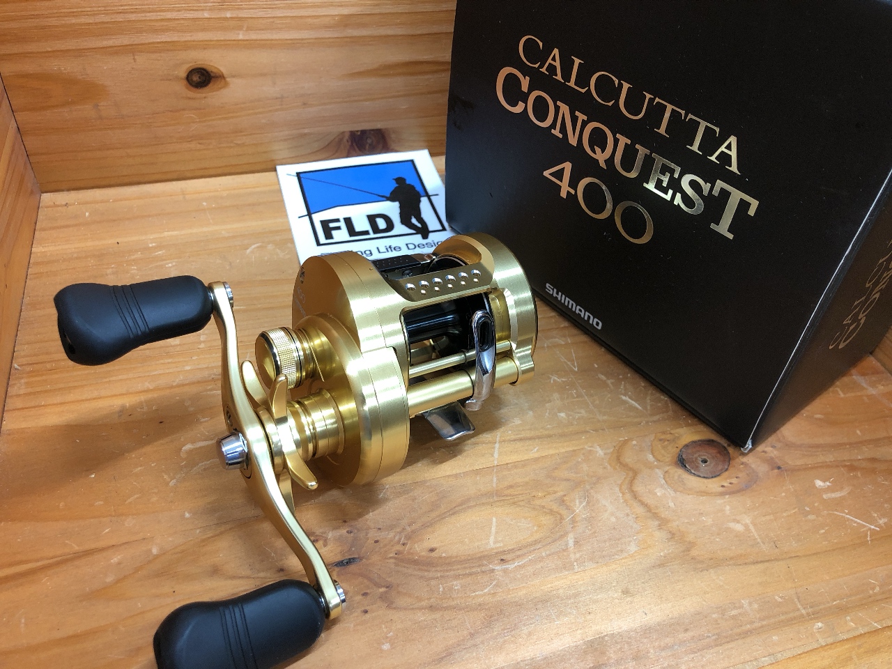 おまけ付き18 カルカッタコンクエスト　400 シマノ(SHIMANO) 18カルカッタコンクエスト 400(右) ○廃番